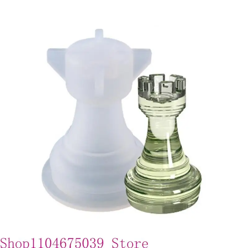 

5asd Chess Piece Silicone Mold 3D International Chess Resin Mold DIY Epoxy Resin Craft Mould Chocolate Baking Tools