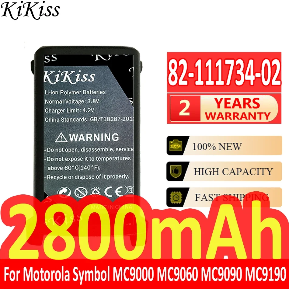 

2800mAh KiKiss Powerful Battery 82-111734-02 8211173402 For Motorola Moto Symbol MC9000 MC9060 MC9090 MC9190 Phone Bateria