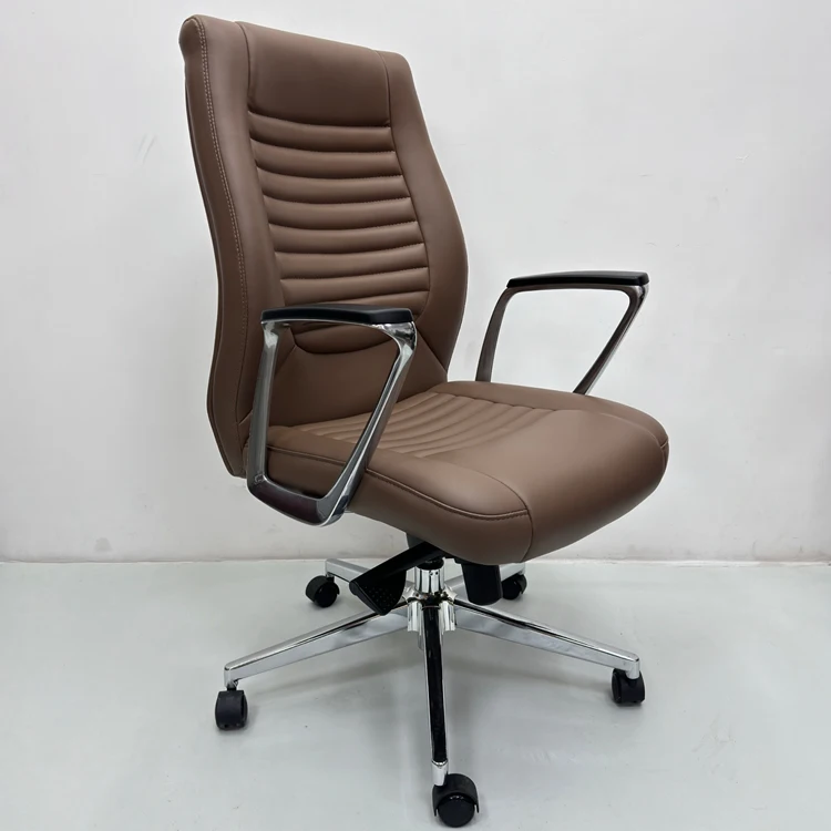 2024 High-grade office chair beautiful lines office chair aluminum armrest for office