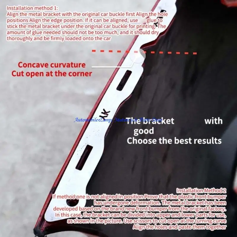 H7BD Front Bumper Clip Repair Bracket, Stainless Steel Set of 2 for Golf 6 2009-2014 Original Clip Position Repair and Front
