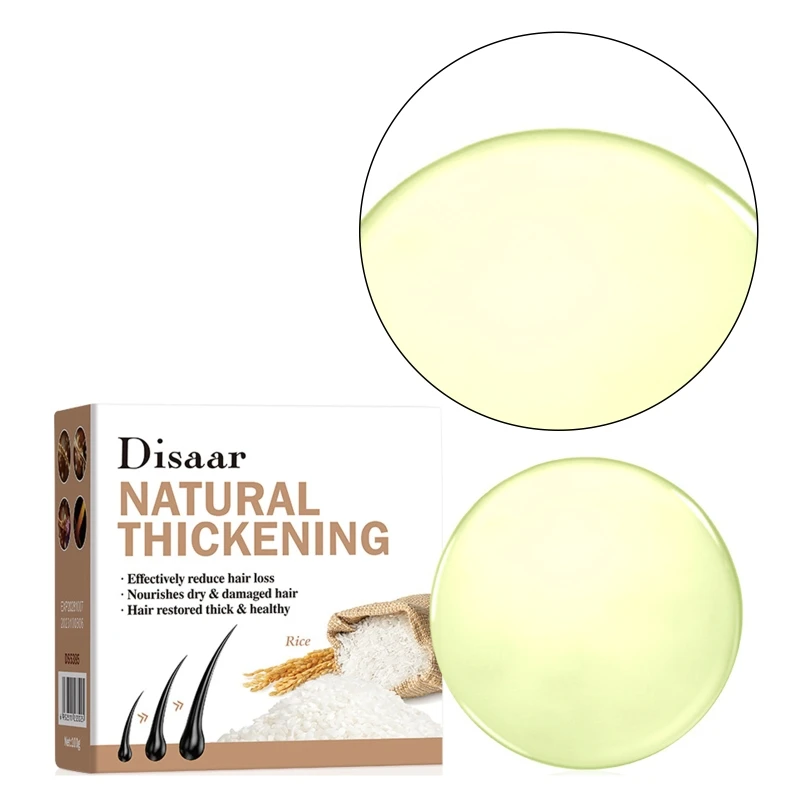 Rosemary Hair Regrowth Shampoo Bar Deep Cleansing Hair & Scalp Anti Hair Loss Shampoo Soap for Treated Dry Damaged Hair