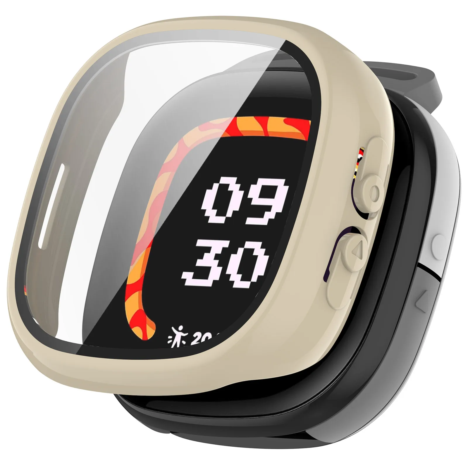 For Fitbit Ace LTE Protective Case Shock and Drop Protective Case Protective Film All-in-One