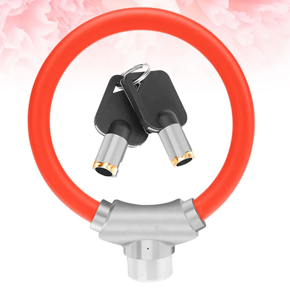 قفل حلقي أحمر احترافي للدراجة، مادة متينة، سهلة القفل، ملحقات ركوب الدراجات، أجزاء ركوب الدراجات، ملحقات الدراجة #5