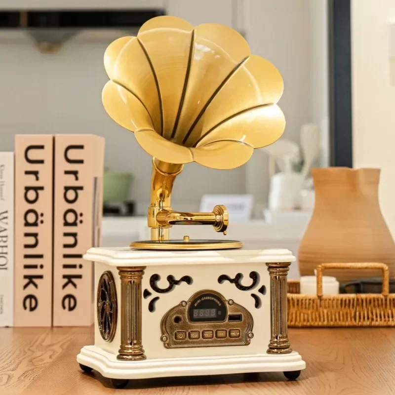 Retro Multifunctional Mini Gramophone Bluetooth Audio Living Room