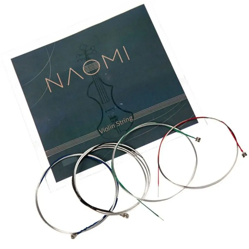 1 Set 4/4 3/4 1/2 1/4 1/8 Naomi Violin String Replacement Nickel String Violin Strings G D a & E Strings Cello Strings