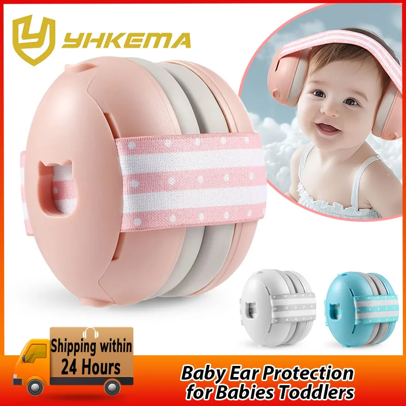 Baby Ear Protection for Babies Toddlers Elastic Noise Reduction Earmuffs Baby Headphones Against Hearing Damage Improves Sleep