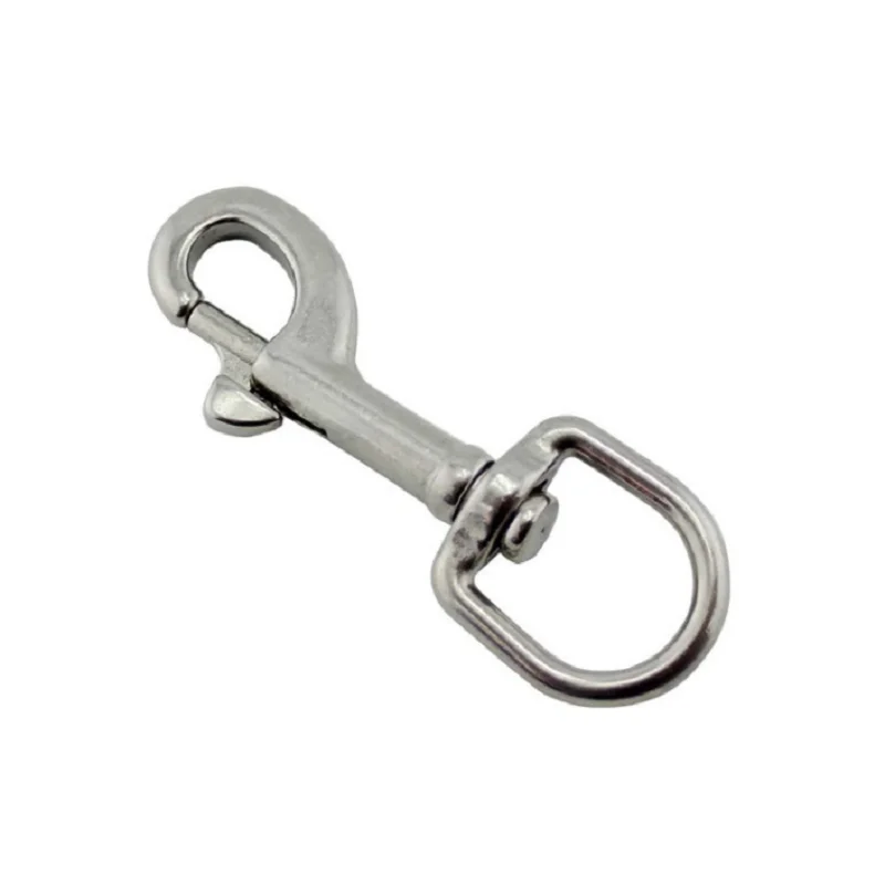 P Type Stainless Steel Swivel Hook Rigging Hardware Swivel Bolt Snap Hook for Pet Dog Leash