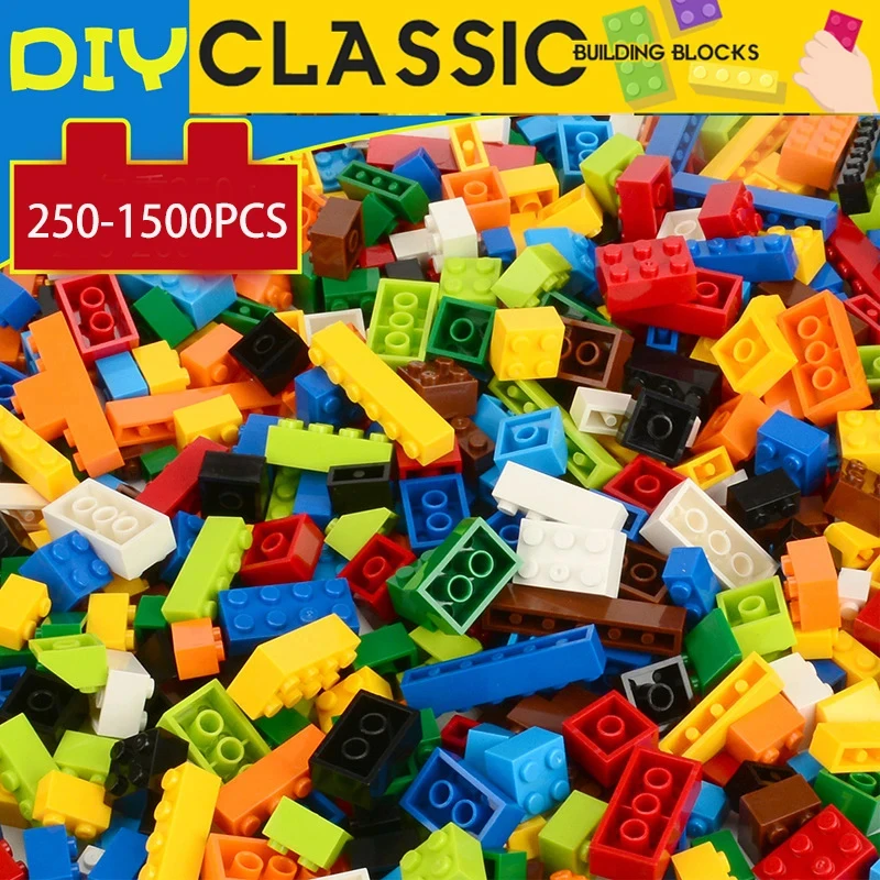 Enhanced creativity! Small Size Colorful Building Bricks & Base Plates Set, DIY Construction Blocks, Compatible with Major Brand