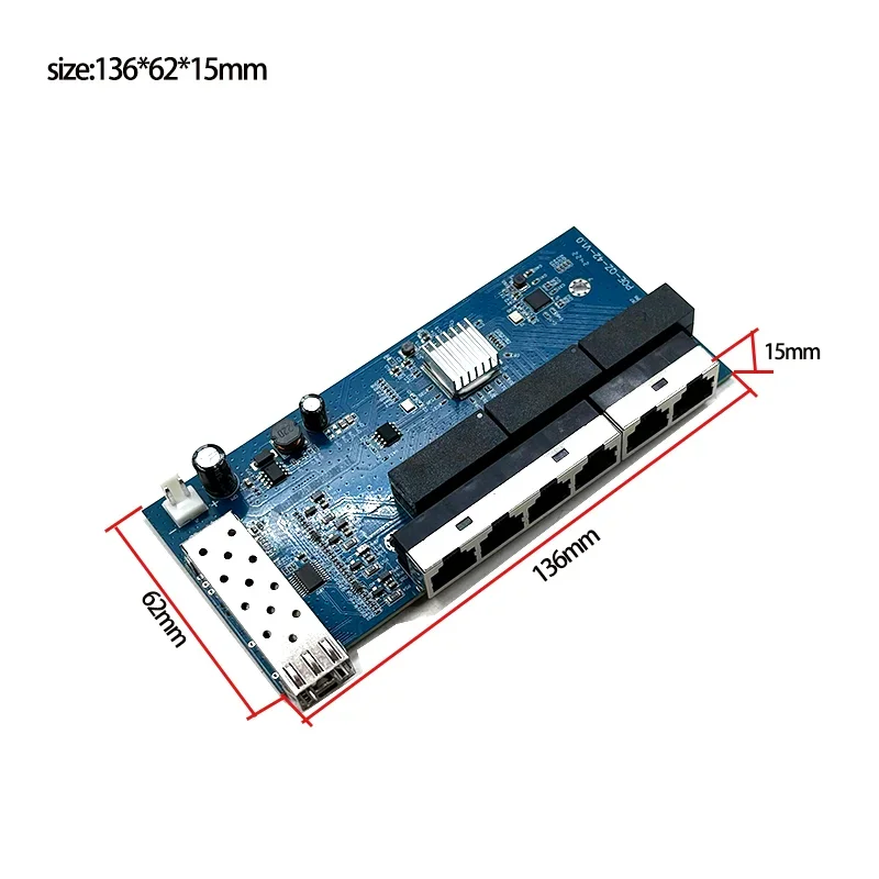 Standard protocol 802.3AF/AT  48V POE OUT/48V poe switch 100 mbps  4port POE with 2port uplink/NVR ;1port SFP