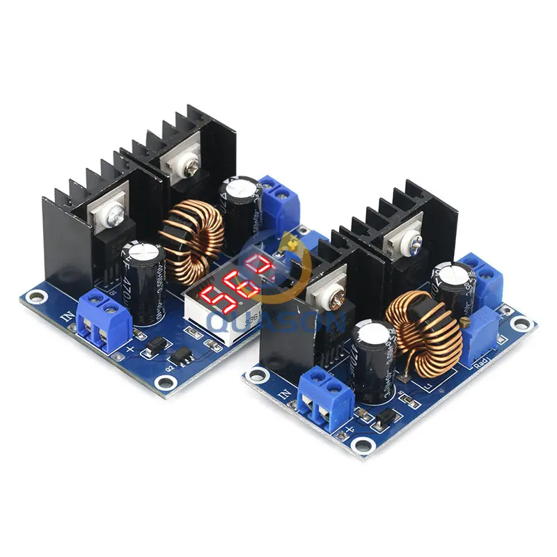 MH-ET LIVE LED Voltmeter PWM Adjustable 4-36V To 1.25-36V Step-Down Board Module XL4016 8A 200W DC-DC Power drop Module