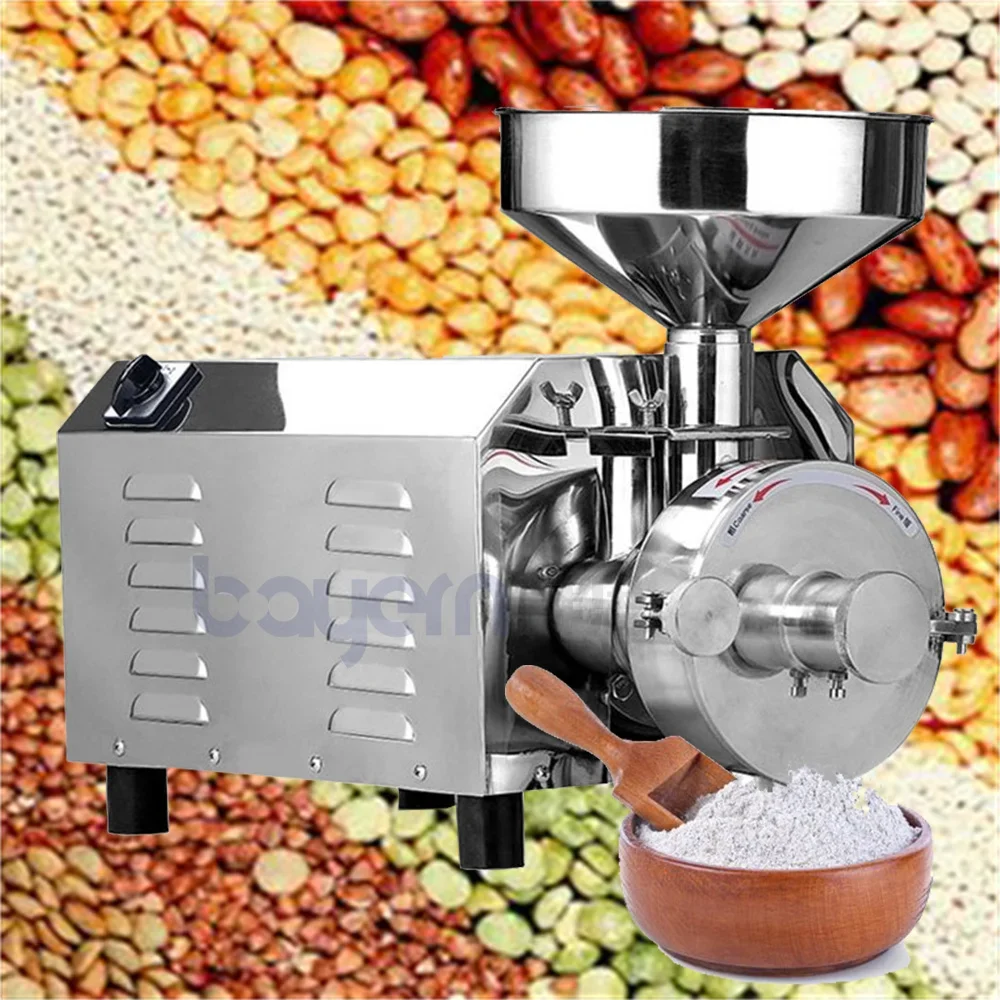 Grain Maize Milling Machine Corn Soybean Seed Bean Herb Spice Powder Grinding Machine Flour Mill Commercial Grain Grinder