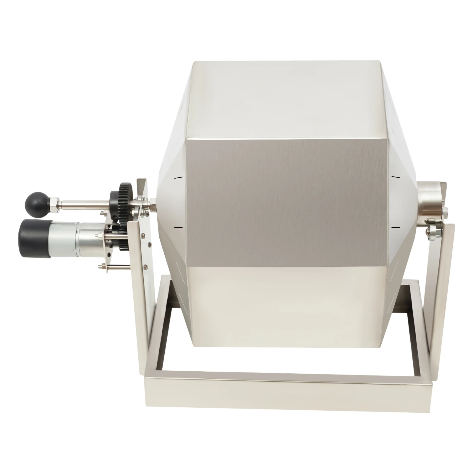 محمصة حبوب البن الكهربائية 3.83 جالون مع وحدة تحكم في السرعة، ماكينة تحميص القهوة بالغاز المباشر، محمصة الفول السوداني من الفولاذ المقاوم للصدأ