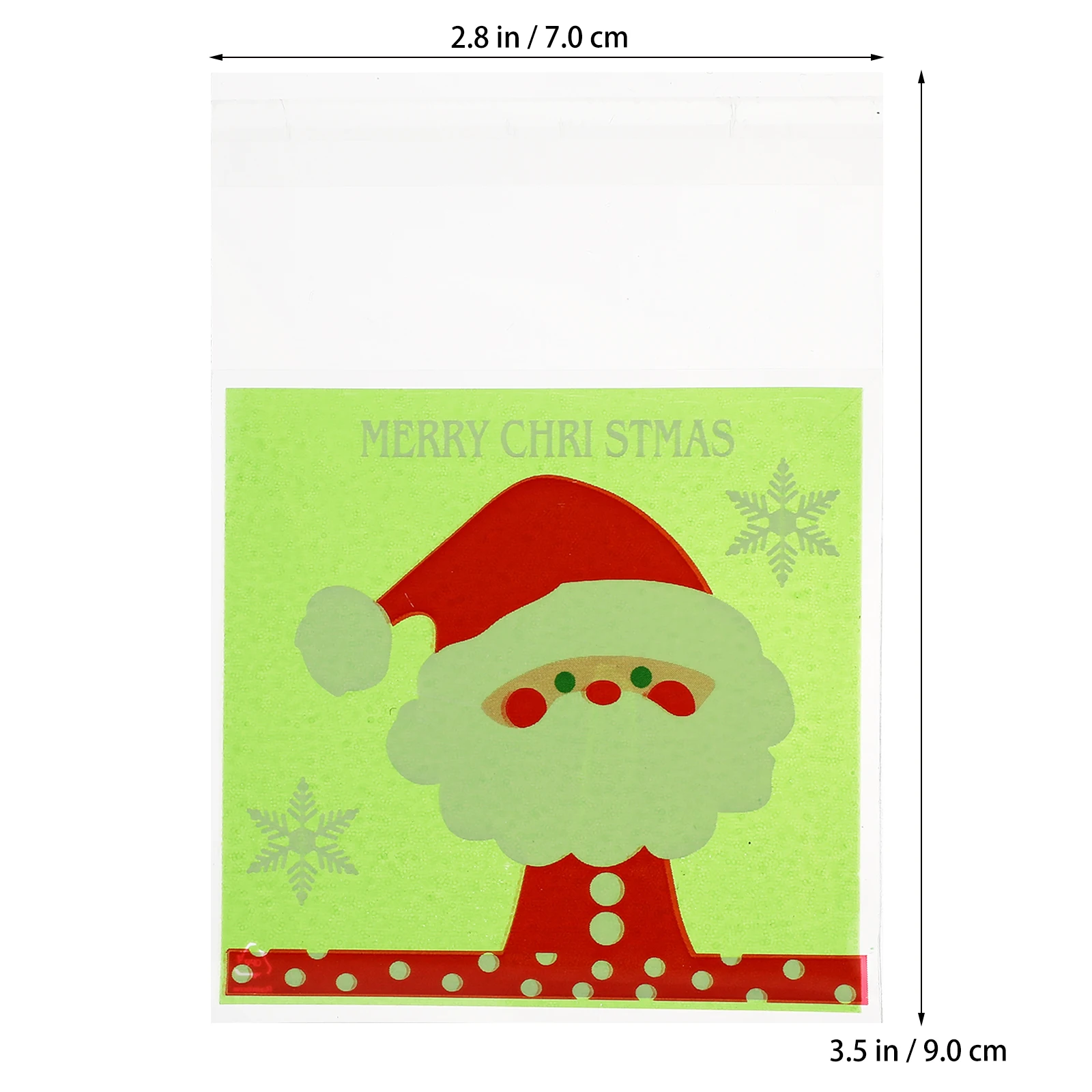 

300Pcs Creative Gift Bag Portable Biscuits Storage Pouch for Christmas Tea Parties Durable Long Time Use Creative Gift Bag