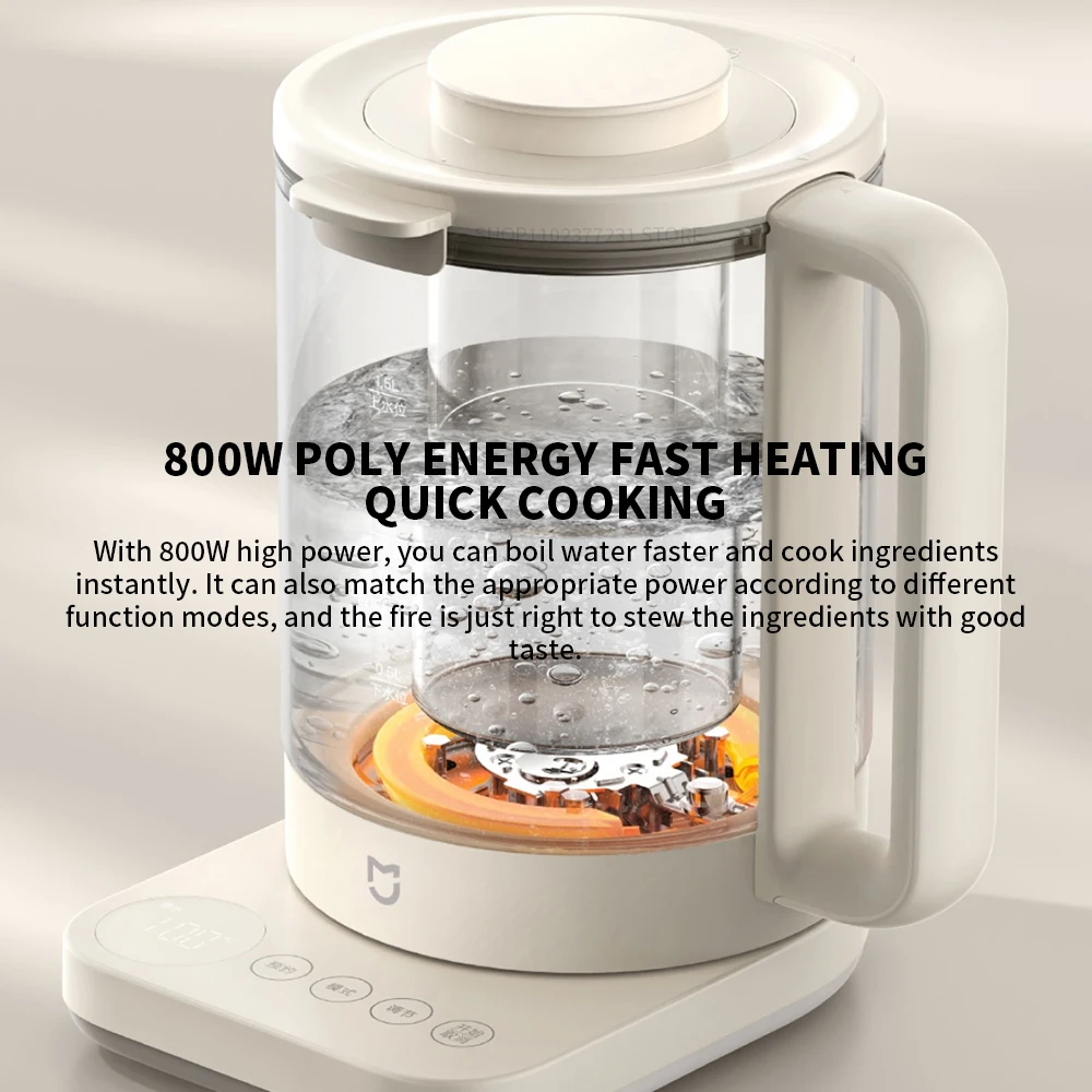 NEW MIJIA S2 Multifunctional Health Pot kettle 1.5L Household Appliances 800W 304 Stainless Steel Heat Preservation