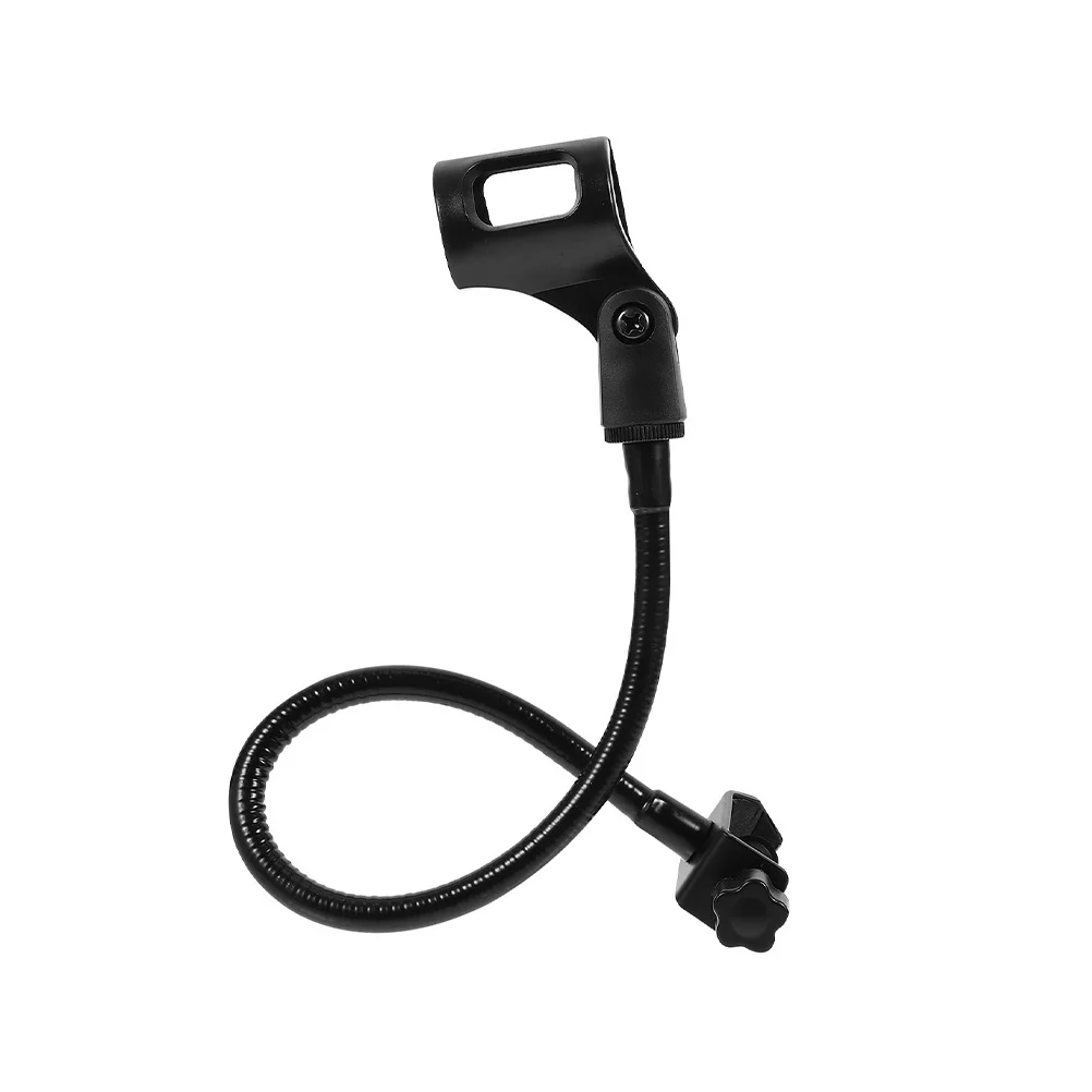 

Portable Foldable Mic Stand Made of Iron for Desk Clamp Black Adjustable Height Lightweight Storage Microphone Holder Arm Stand