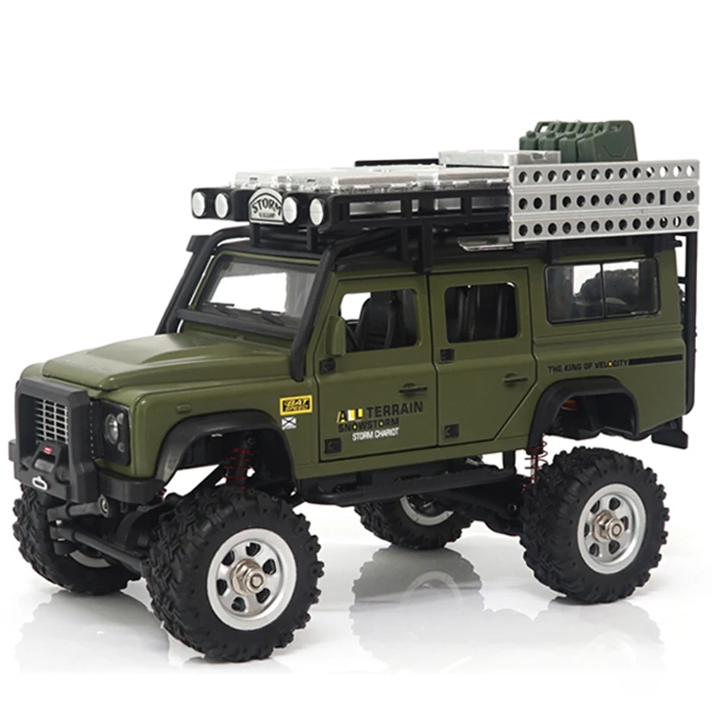 

Alloy Remote Control Car 1/28 Full Scale Land Rover Defender D90 Simulation 4WD Off-road RC Crawler Climbing Model Toys