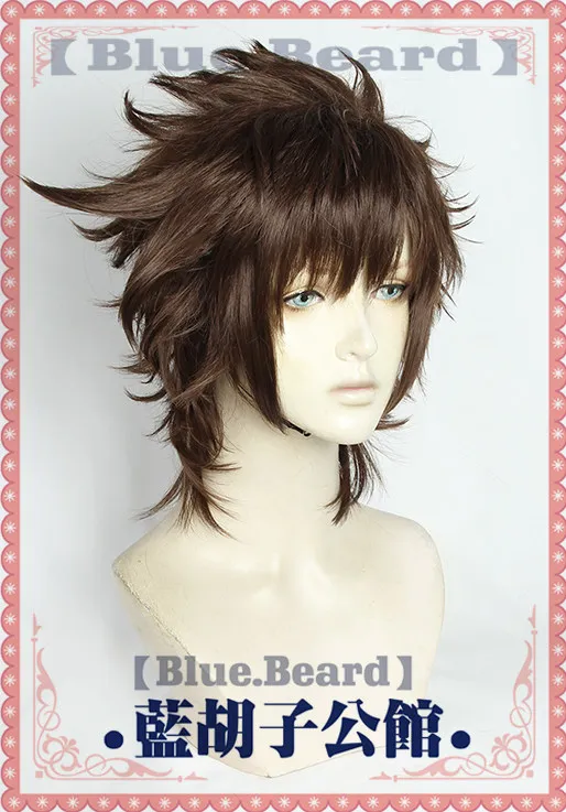 Anime Joseph Joestar Old Joseph Cosplay Wig Halloween Carnival Party Props Synthetic Hair Heat Resistant Fiber + Wig Cap