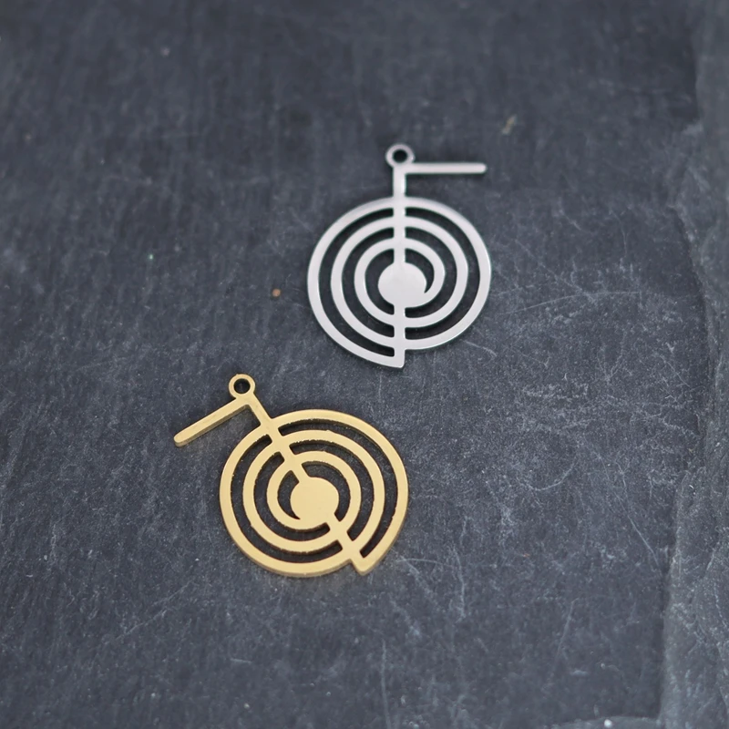 

3pcs Reiki Symbol Choku Rei DIY Tassel Earrings Stainless Steel Charms for Jewelry Making Healing Energy Amulet Pendant Supplies