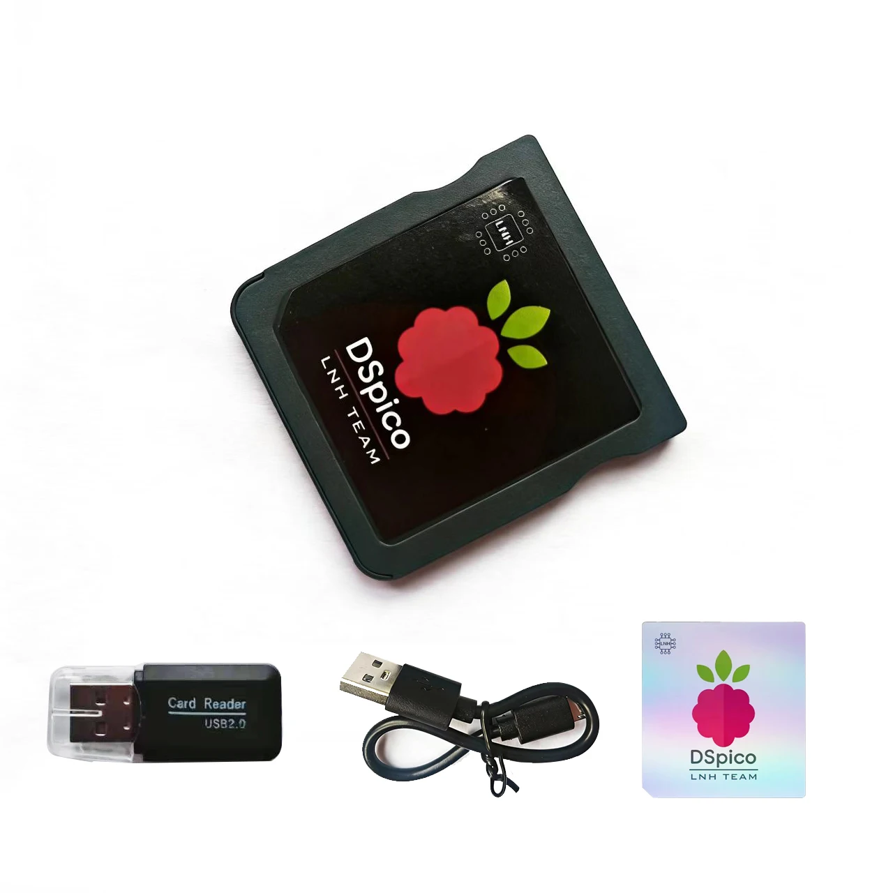 Lecteur de jeu DSpico amélioré, boîtier noir moulé par injection avec MCU RP2040, facile à insérer pour les consoles NDS, NDSL, DSi, 3DS