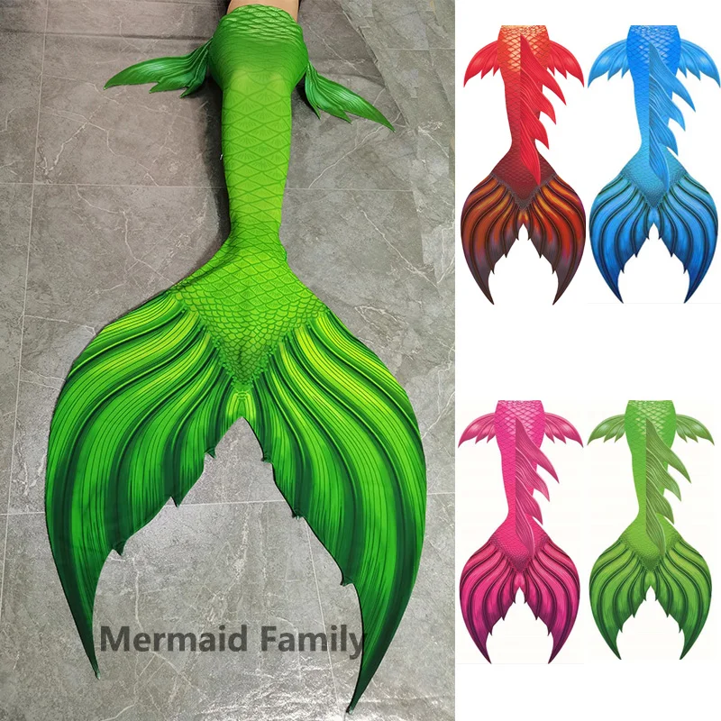 Amazing Swimming Mermaid Tail Kids Girls Mermaid Course Fish Skin Tail Dress Swimmable Swimsuit Clothes Free Shipping