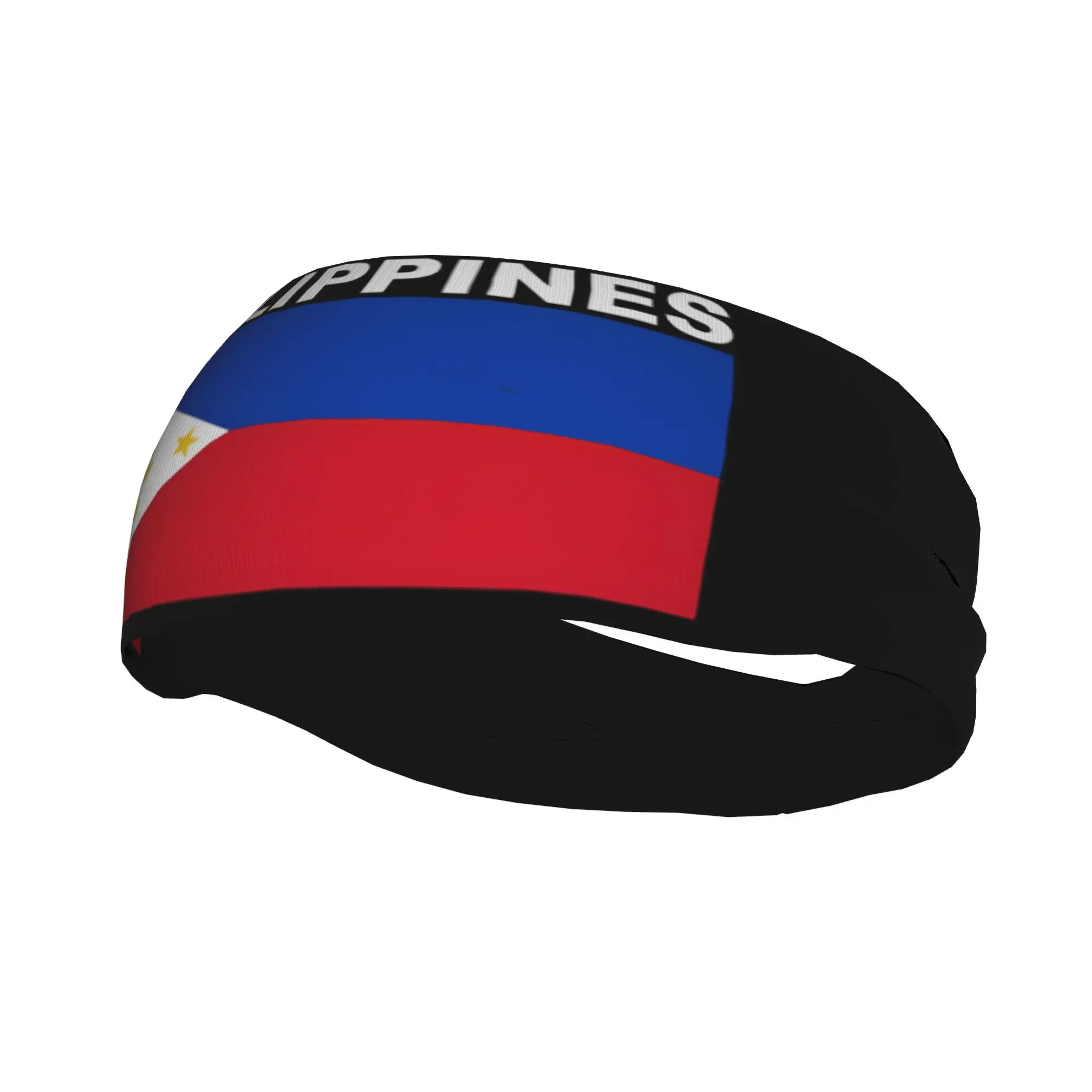 

Philippines Flag Sports Headband with Philippine Map Sunburst for Filipino Athletes Comfortable for Boxing Taekwondo Training