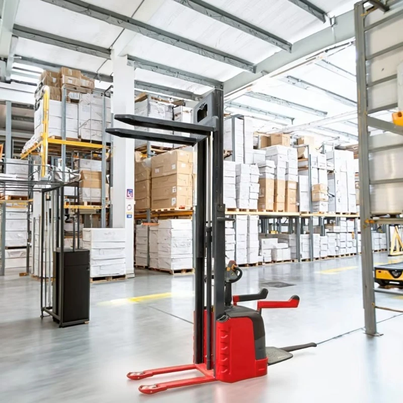custom industrial electric stacker pallet lifting stacker heavy duty load bearing smooth lifting for logistics warehouse buyers