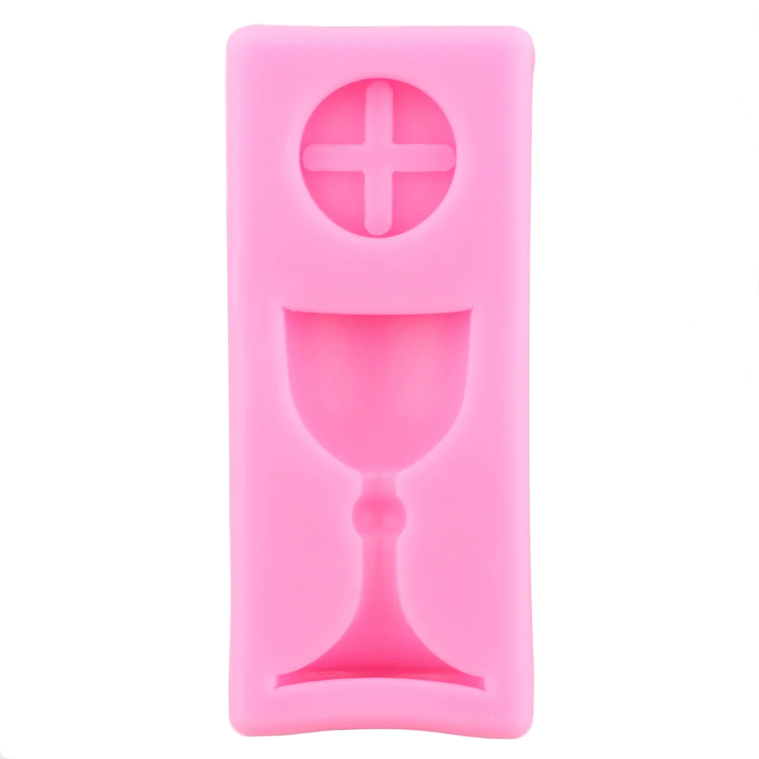 Charlice Cup Baptism Trophy Silicone Mold Cross Fondant Molds Communition Cup Cake Baking Icing Mould Candy Chocolate Moulds