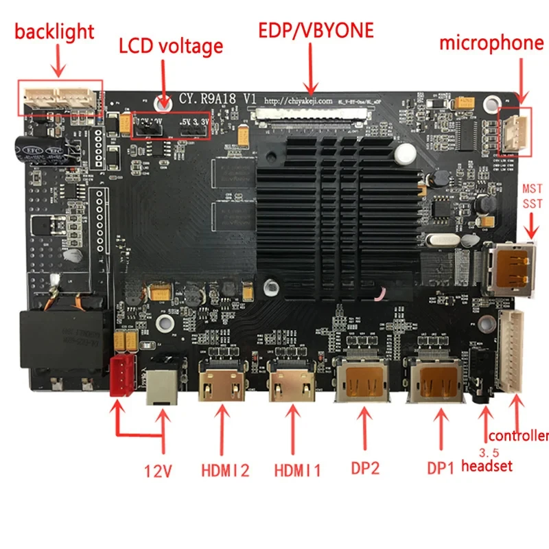 R9A18 5K Universal HDR 60Hz DP1.2 Controller Kit A1419 LM270QQ1 LM270QQ2 LCD Screen Driver Board