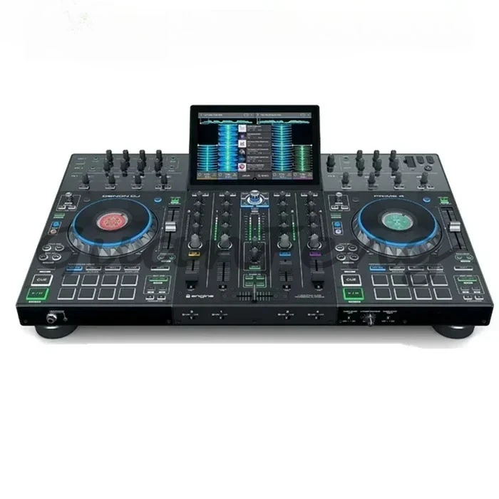 Con confianza Nuevo sistema controlador de DJ independiente Denon Prime 4 de 4 decks con pantalla táctil de 10"