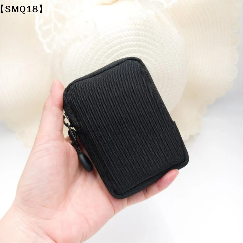 Portable Mini EDC Pouch Storage Pocket Wallet Polyester Coin Purse Utility EDC Pouch Organizer For Cards Coins Essentials【SMQ】