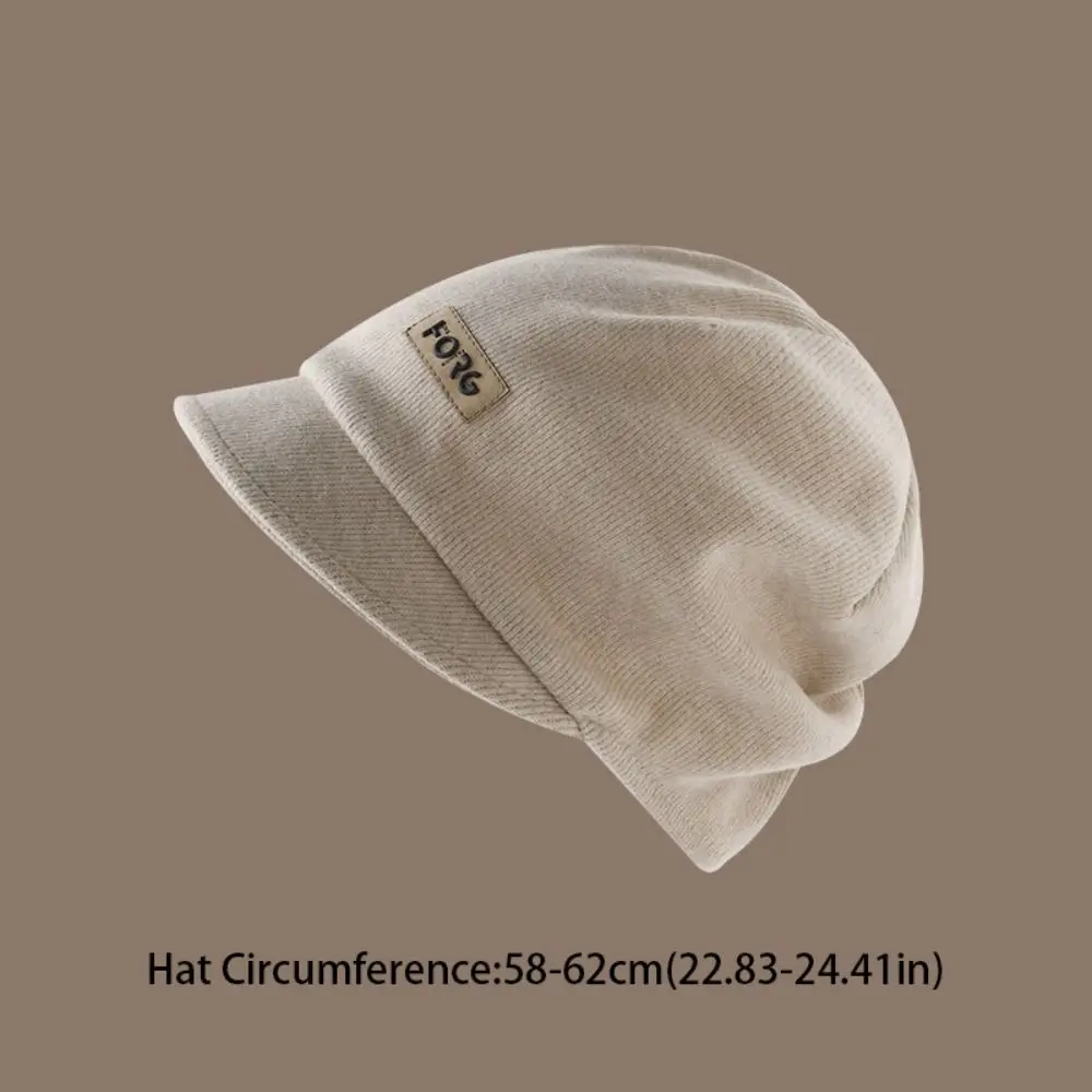 Cappello lavorato a maglia morbido alla moda Berretti ispessiti elastici Maschera stile coreano Cappello di lana da donna