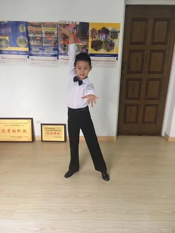 Одежда для латинских танцев с длинными рукавами для мальчиков, весенне-летняя детская танцевальная одежда, платья для бальных танцев