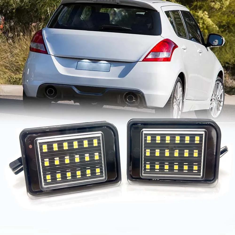 

2Pcs LED License Number Plate Light Rear Tail Indicator Lamps For Suzuki Swift 2011 2012 2013 2014 2015 2016 2017 OEM#35910-68L0