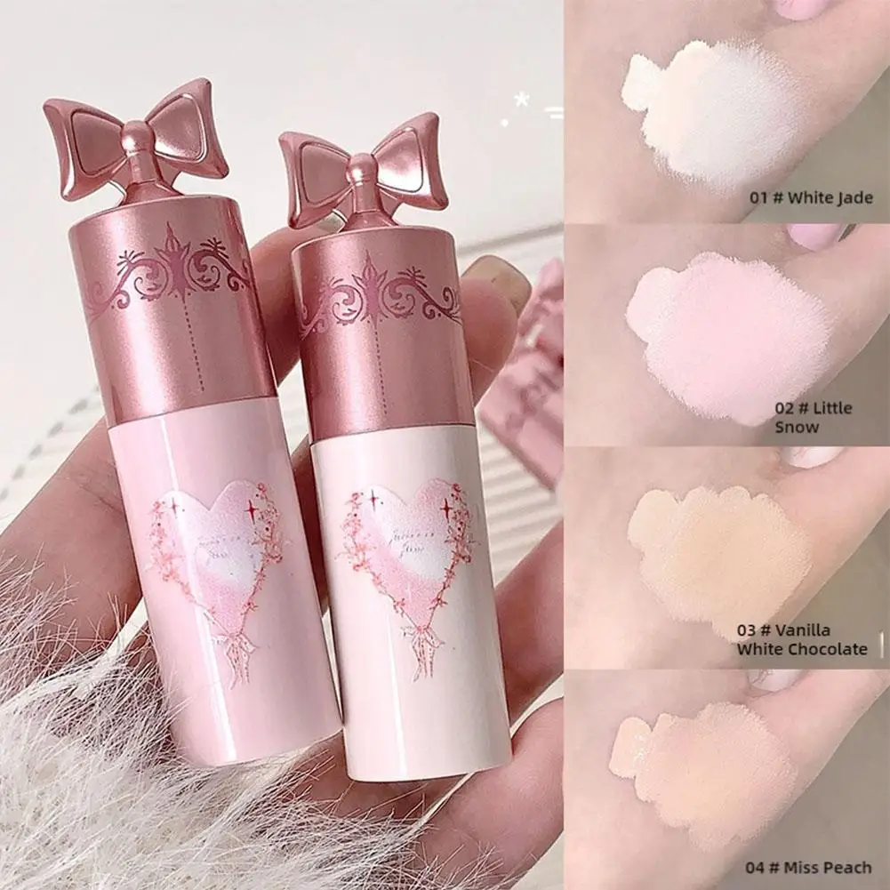 Corrector líquido iluminador rosa, resistente al agua, Control de aceite, cobertura oscura, poros, crema correctora hidratante para círculos, Foundation X8O5