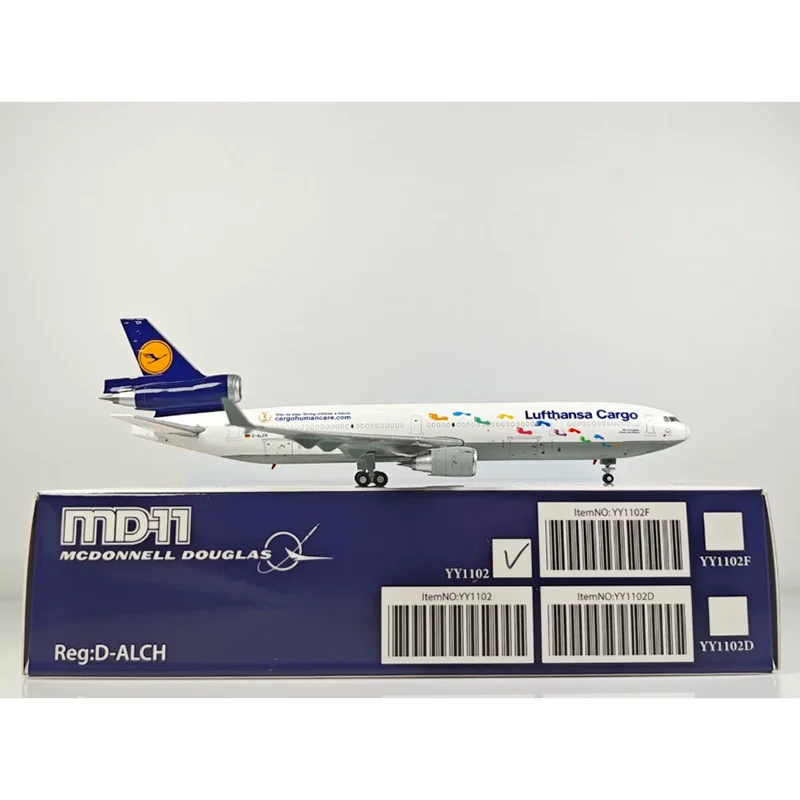 

YY Wings 1/400 Scale Lufthansa MD-11 D-ALCH Alloy Aircraft Model Collection Decoration Item