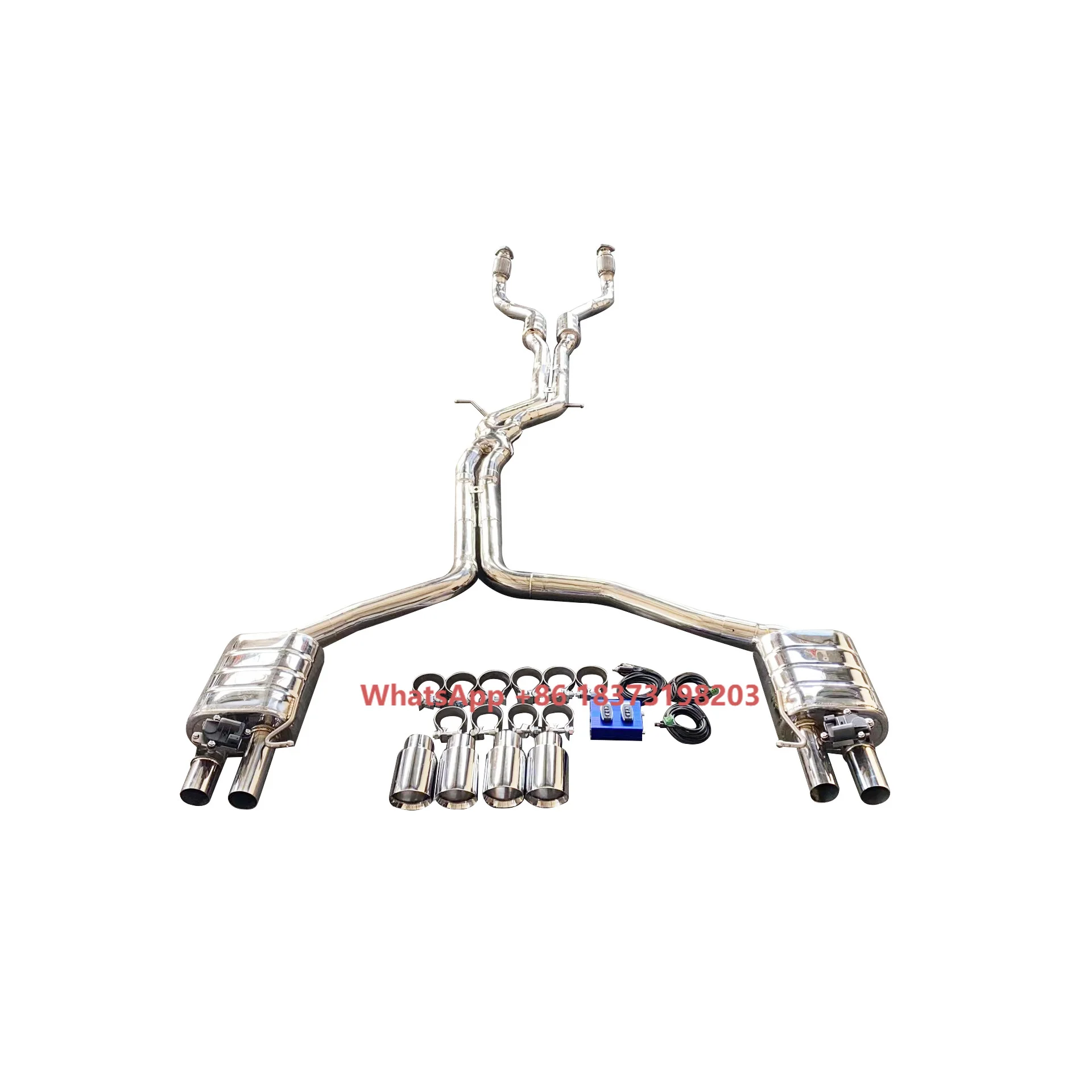 

YT Suitable for S6 S7 RS6 RS7 Models, Stainless Steel High-performance Mid Tail Exhaust Pipe with Valve Control and Muffler