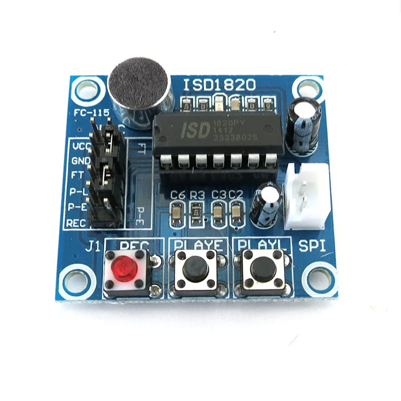 ISD1820 Sound Voice Recording Playback Module With Mic Sound Audio + Loudspeaker