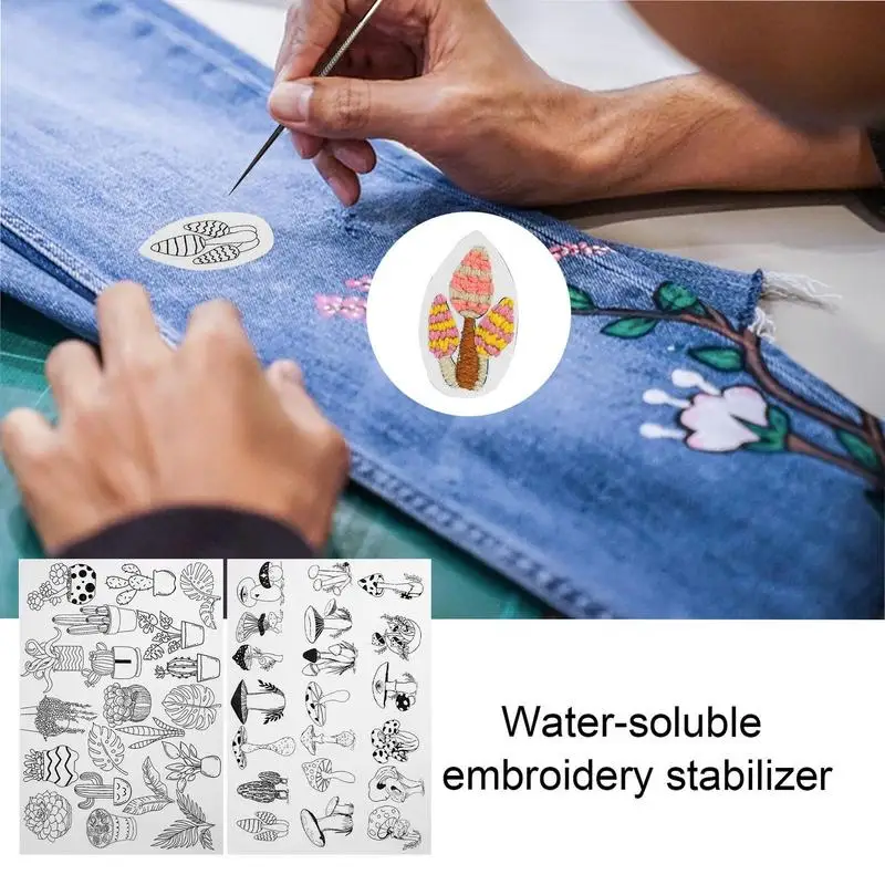 Water Soluble Embroidery Patterns Stick And Sew Embroidery Patterns Embroidery Transfer Patterns Hand Embroidery Patterns Paper