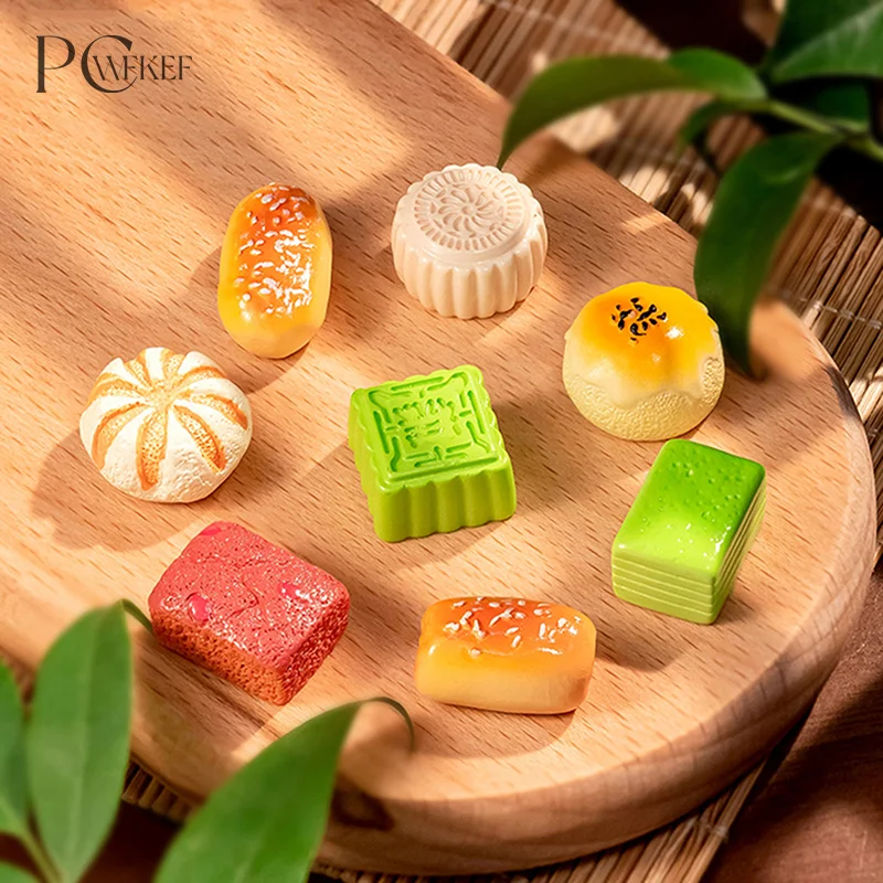 Micro-Landscape Simulation Food Play Mung Bean Cake Jujube Cake Shortbread Resin Crafts Diy Decoration Shooting Props Ornaments