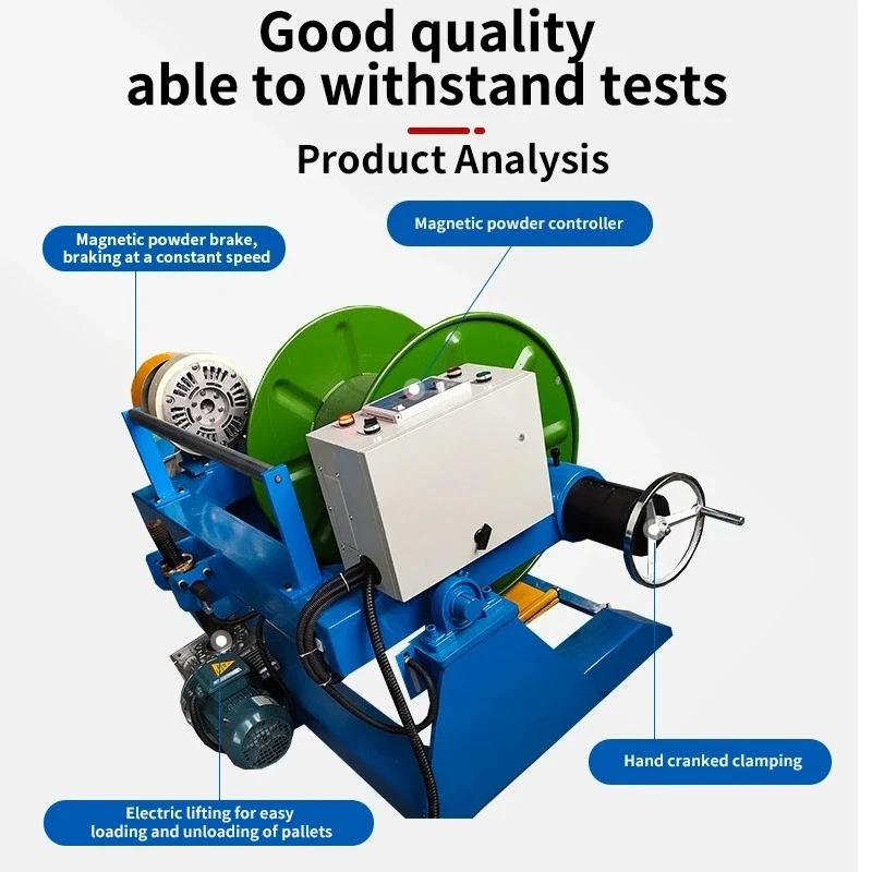 QP1400MM Shaftless Motorized Take-Up & Pay-Out Machinery Wire Layer Winding Machine Spool Machine Rewind