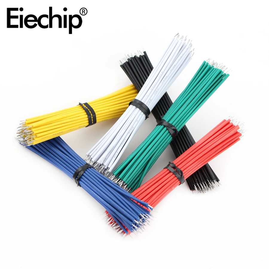 24awg estanho-chapeado breadboard jumper cabo de cabo 8cm 24awg voar jumper fio fios condutor de estanho 1007-24awg