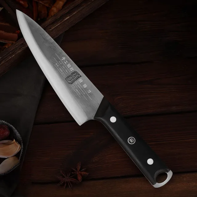 8 Cal kucharzy nóż do tasaka ostre krojenie Sashimi Sushi Longquan noże kuchenne drewniane rękojeść ręcznie robione Forge Messer narzędzia kuchenne