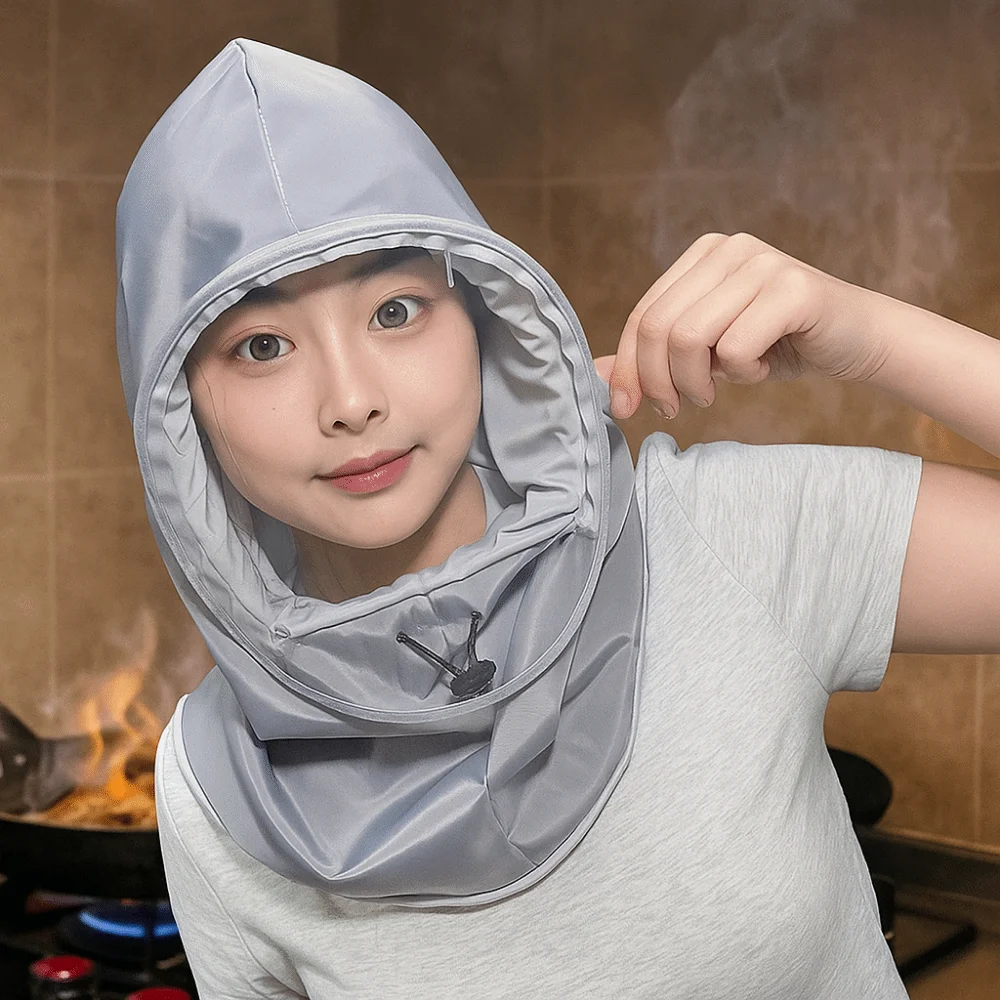 Splash Resistant Protective Mask Saliva-Proof Dust Proof Head Mounted Mask Anti Oil Splash Polyester Kitchen Face Shield