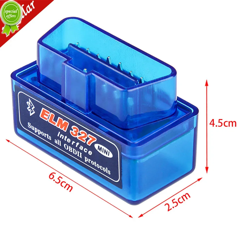 2024 Super Mini ELM327 Bluetooth Module 2.1 Version OBD2 Mini Elm 327 V2.1 Car Diagnostic Scanner Tool For ODB2 OBDII Protocols