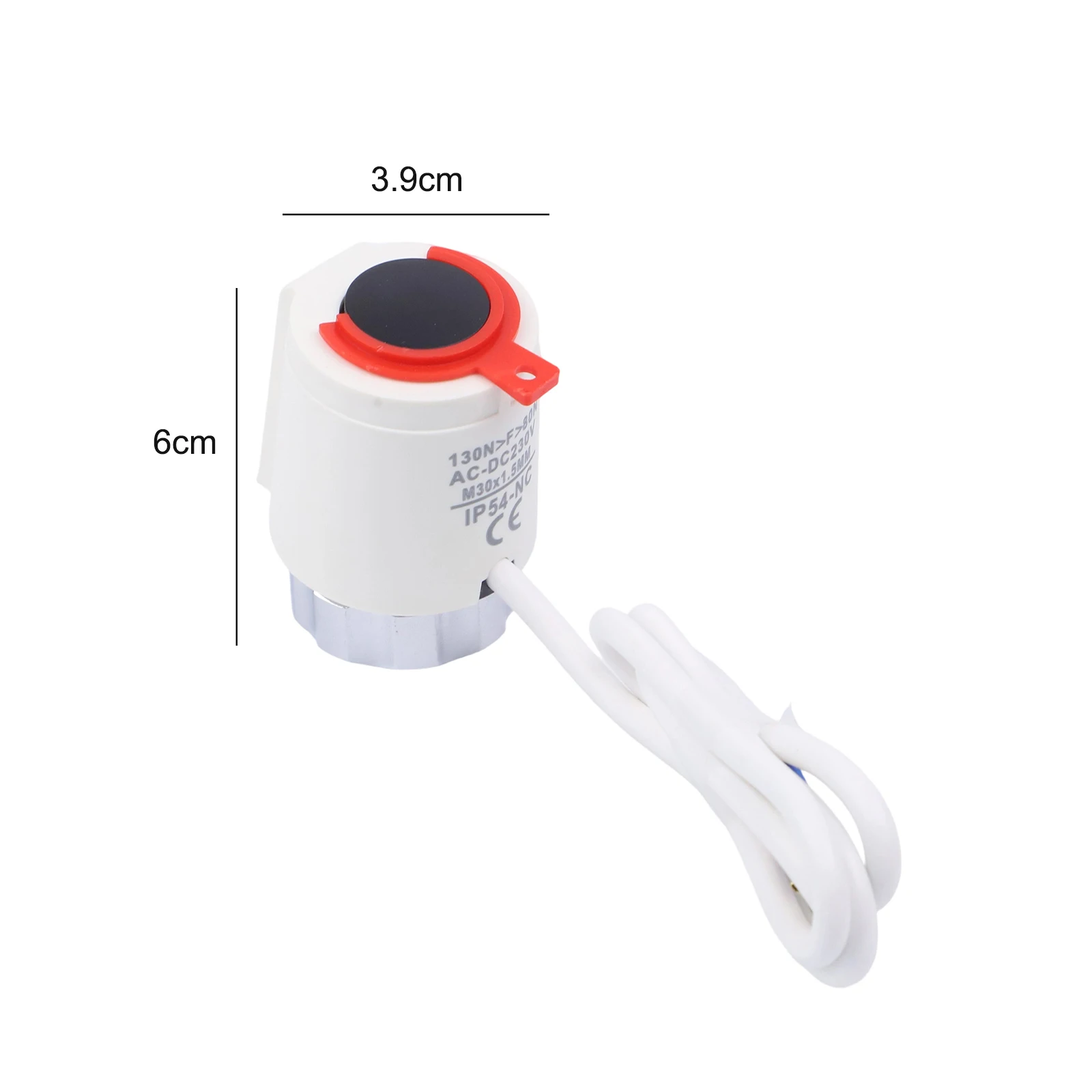 Electric Heating Actuator 230V Normally Closed Type for Floor Heating with Fast Installation and Precise Temperature Regulation