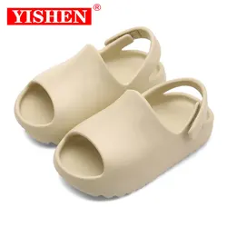 YISHEN Baby Toddler Sandals Kid's Slippers Slip On Foam Pool Beach Sandals Summer Anti-Slip Boys Girls Ye Slides Water Shoes