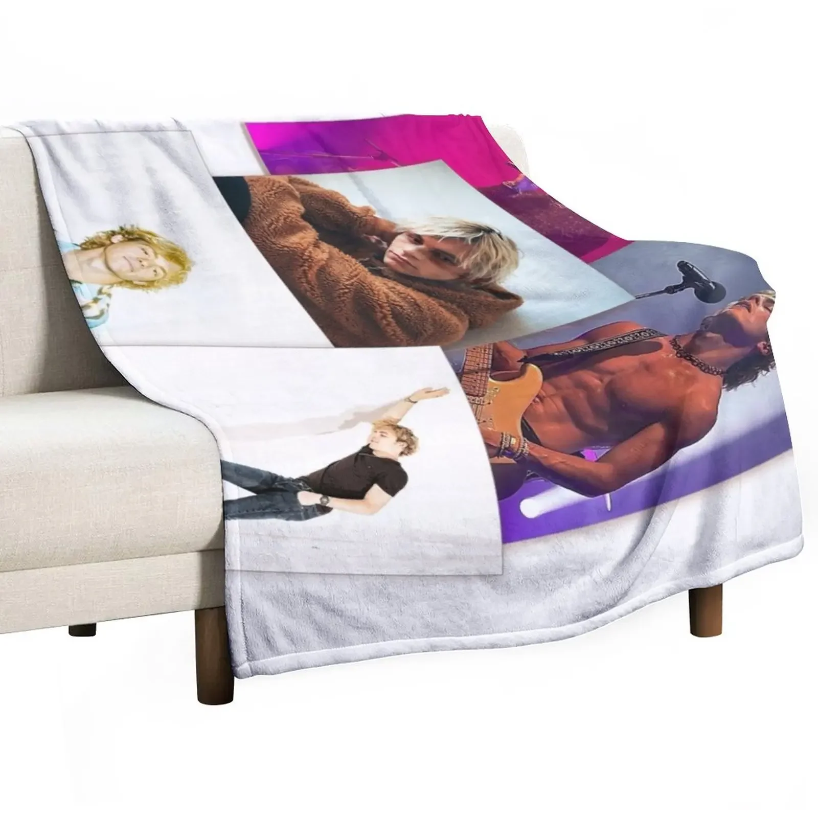 Ross Lynch - Edit Throw Blanket Luxury Brand funny gift Softest Thermal Blankets