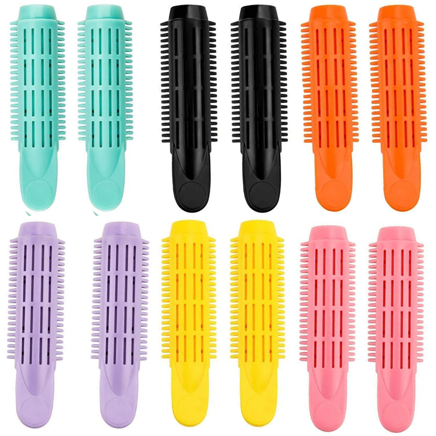 6-15Pcs Volumizing Hair Root Clip - Natural Fluffy Hair Curlers Rollers Clips - DIY Fluffy Clamps Rollers Hair Styling Tool