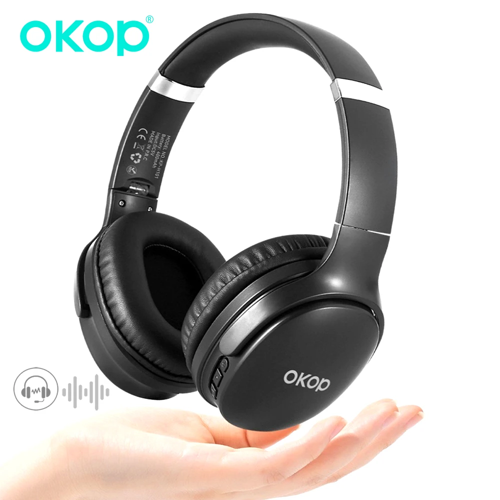 

OKOP Headset Bluetooth Noise Reduction Headset,Waterproof Sweat-proof Sports Headset,E-sports Game Headse Earphones & Headphones