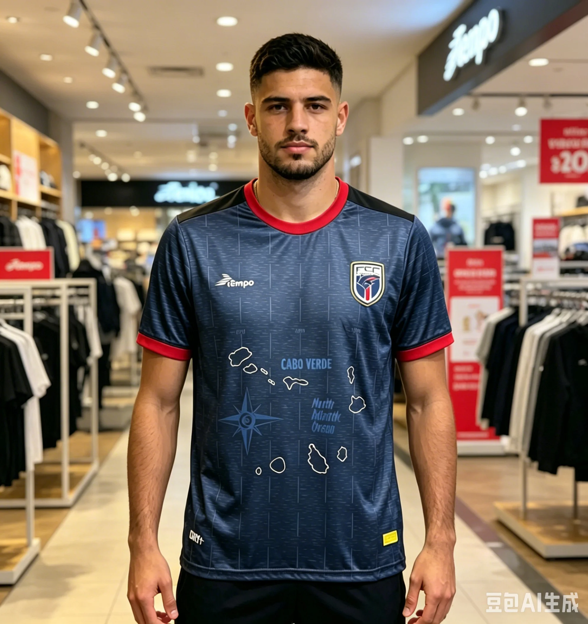 Nueva Temporada Verano 2026, Camisetas Deportivas de Cabo Verde, Camisetas de Fútbol de Manga Corta para Hombre y Mujer, Transpirables, para Familia y Niños